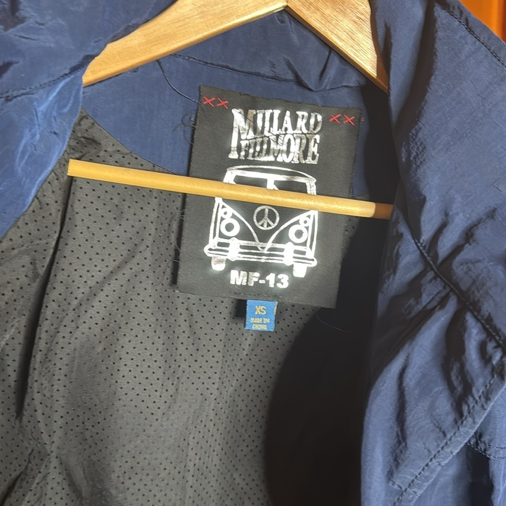 Anthro Millard Fillmore MF-13 Anorak Jacket Navy Hooded Utility Coat Size XS - Picture 9 of 16